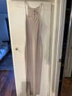 Skims Beige Soft Lounge Ribbed Maxi Dress Activewear Lounge New Without Tags 