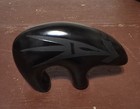 Vintage Navajo Black Bear Native American Etched Figurine Art Pottery 5 