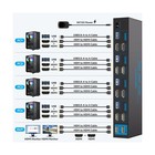 Usb 3 0 Hdmi Kvm Switch 4 Computers 2 Monitors 4k 60hz Dual Monitor 4 Port Kv   
