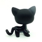 Littlest Pet Shop Short Hair Pink Ears Black Cat Kitty Lps  336 Kitten New