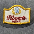 Hamm s Beer Hat Cap Snap Back Embroidered Patch Brewery Advertising Mens Trucker