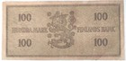 1955 Finland 100 Markkaa Note  Pick 91a  fine 