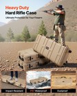 Vevor Hard Rifle Case Ip67 Waterproof Rifle Storage Case With Pre-cut Foam Khaki