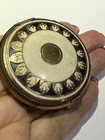 Richard Hudnut Vintage Brocade Compact Powder rouge mirror 1930s