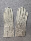 Vintage Woman   s Gloves Retro 1950   s Elegant White Leather Embroidered Fashion