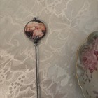 Antique vintage Style  Handcrafted 9  Hatpin-featuring A Celluloidhead