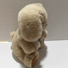 Dakin Dog Puppy Doggie Cream Bow Plush Stuffed Animal Pillow Soft Vintage 1985