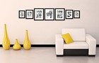 Craig Frames 1wb3bk  Black Picture Frame  7-piece Wall Set With A Single Mat