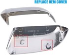  Chrome Mirror Cover Caps Compatible With 2015-2019 Chevy Tahoe Suburban Gmc 