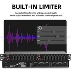 Graphic Equalizer 15-band Stereo Eq For Home Audio Dual Channel Professional Dj