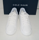 Nwob Authentic Cole Haan Gc Daily White Leather Blue Print Women s Shoes Sz 9 B
