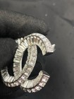 Chanel Silver Cc Charming Brooch Pin
