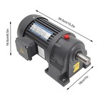 1hp Electric Gear Motor 1 30 Reduction Gear Motor Ac Three-phase Horizontal 750w