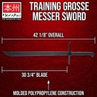 Honshu Boshin Practice Grosse Messer Sword   Polypropylene Practice Sword