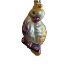 Vintage Mercury Glass Bird Perched On A Branch Ornament   Trinket