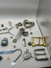 Huge Vintage Junk Drawer Lot  Charms Keychains Buckles 