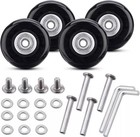 4x Suitcase Wheels Replacement For Luggage Repair Kit Trolley Wheel 50mm