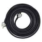 30ft Rg-58 Rf Coax Jumper Cable Uhf Pl-259 Male To Male Connector Ham Cb Radio
