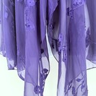 Alex Evenings Blue Purple Sheer Floral Beaded Sequin Silk Blend Shawl Whimsigoth