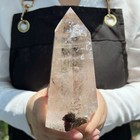 2 3lb Natural Smoky Quartz Obelisk Crystal Wand Point Healing G8017