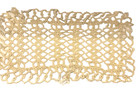 Vintage Antique Tatted Lace Doily Place Mat Small Runner Ecru Cream 14 5    X 8   