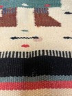 Vintage 17x20  Wall Hanging South American Aztec Wool Tapestry Rug Man