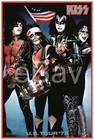 Kiss 32 X 48 Grey Logo  u s  Tour 76  Jumbo Size Custom Poster Print - Clean