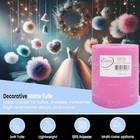  Decorative Matte Tulle  Roll spool Of 6    X 200 Yards  Pink Pack Of 1