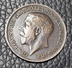 1917 Great Britain Farthing Coin
