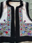 Vintage Fabulous Hand Embroidered Romanian Folk Art Vest Coat