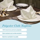 20 x20  Polyester Cloth Napkins   Bulk Wedding Party Event Table Linens