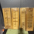 Vintage Set Of 4 Louvered Wooden Shutters 20  X 7  Brand New