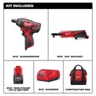 Milwaukee M12 12 V Lithium-cordless 3 8 Ratchet And Screwdriver Combo Kit