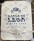 Kings Of Leon - White Lies 10 16 2009 Venue Tour Poster Sommet Center Nashville