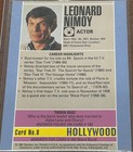 1991 Starline Hollywood Walk Of Fame Leonard Nimoy  8      Star Trek      Autograph