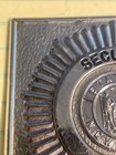 Vintage Security Badge New York Obsolete Square Pin Back