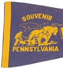 Rare Vintage 1940s Pennant Pennsylvania Farm Show Draft Horse Plow Harrisburg Pa