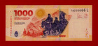 Argentina 1 000 1000 Mil Pesos 2023 San Martin Unc Banknote Suffix  L  pick-367 