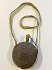 Vintage 1860 s Civil War Era Water Canteen  Cork Stopper   Original Strap