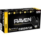 Sas Safety Raven 7 Mil Powder-free  Non-latex Disposable Safety Gloves 