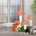 Powerking Mushroom Cat Scratching Post - Natural Sisal Claw Scratcher