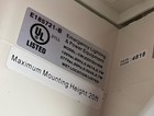 Commercial Safety Exit Sign Led Emergency Light Combo Wet Location Cold Temp Nob
