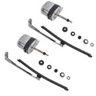 Silver Windshield Wiper Motor Street Hot Rod Universal Boat For Chevy For Jeep