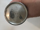 Vintage Antique Toothpick Holder Dispenser   Heavy Glass With A Pewter Lid  