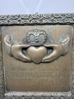 Irish Celtic Art Studio Claddagh Heart Bronze Plaque Juliana O grady Ireland