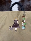 Purse Accessories Key Chain Charms Sea Shell Colored Flower 6  Handmade Gift