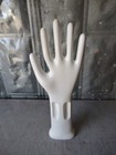 Vintage Porcelain Ceramic Glove Mold Hand Form  Industrial Factory Display