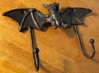 Bat Hooks Gothic Rustic Cast Iron     Vintage Style Home Decor Wall Hangers New