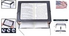 Large Rectangular Full-page 3x Magnifier Led Lighted Foldable Desktop For Rea   