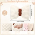 Novabright 2 Pcs Bow Pillow  13 X 14 Bow Shaped Coquette Throw Pillow  Cushio   